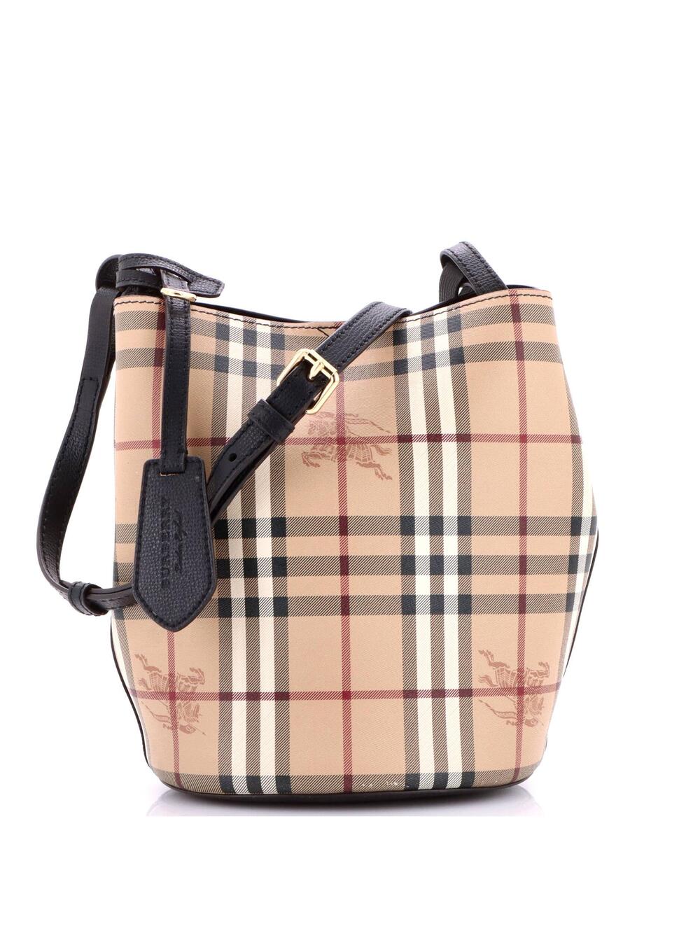 Burberry Lorne Bucket Bag Haymarket #377631B84B